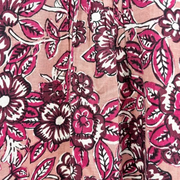 midi dress with wedges Hyacinth House Mauve and Wine Floral Chloe Midi Dress Mauve and Wine Floral / XXL